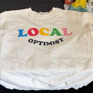 Madhappy White 'Local Optimist' Sweater